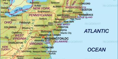 Бостон на карті США