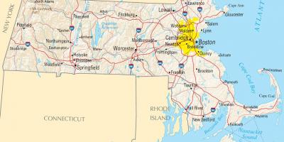 Бостон на карті