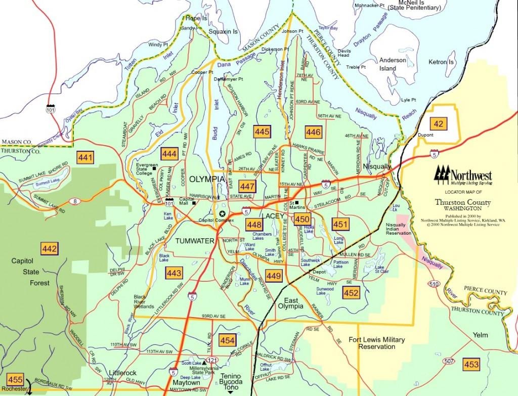 карта Бостона округу