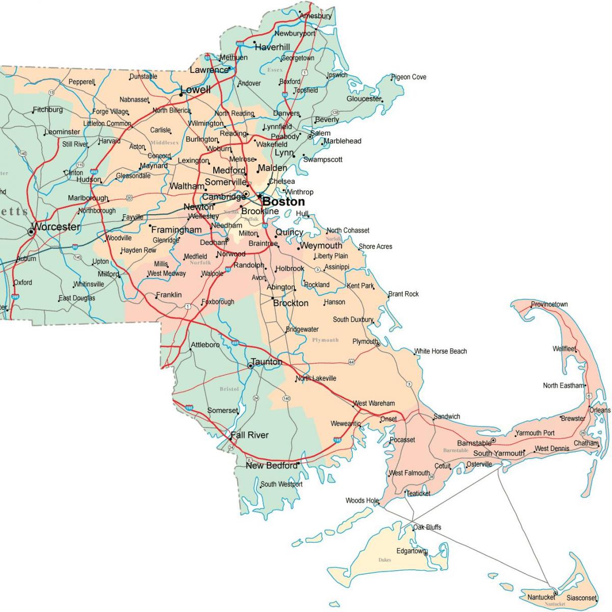 карта Східної мА