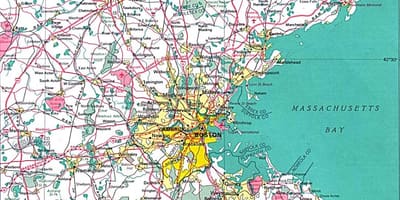 Карта великого Бостона