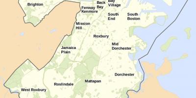 Карта Бостона і околиць